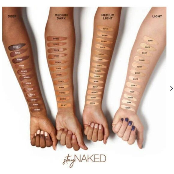 NEW Urban Decay Stay Naked Shade 60WO Weightless Foundation Vegan - Picture 7 of 9